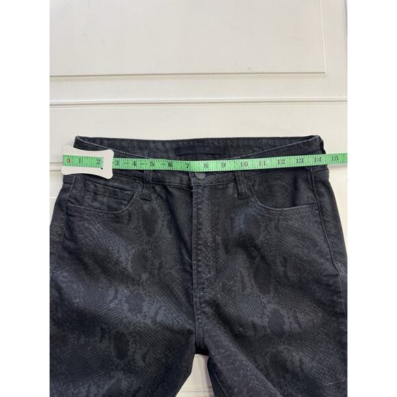 Joes Jeans Sz 28 The Charlie High Rise Skinny Black Snake Animal Print - Picture 4 of 8